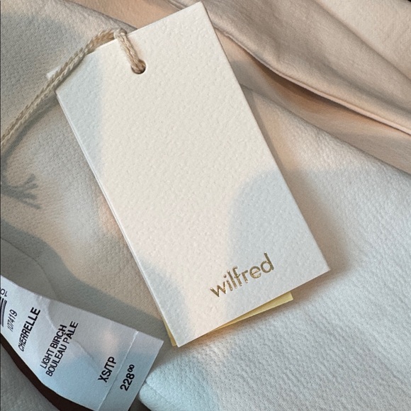 NWT NWT Aritzia Wilfred Cherrelle Blazer in Light Birch Size XS - Picture 12 of 13